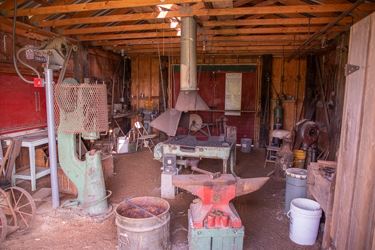 Inside the old Blacksmith Shop