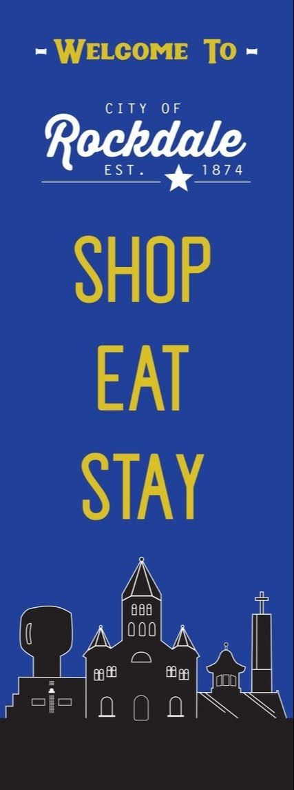 Welcome to Rockdale Shop Eat Stay Banner