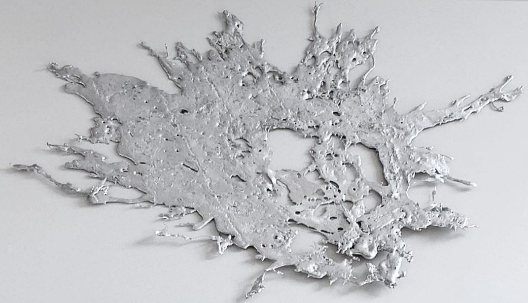 Aluminum Splash Art donated by Rockdale Alcoa 